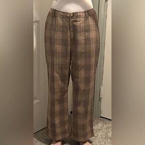 New York & co straight leg plaid pants